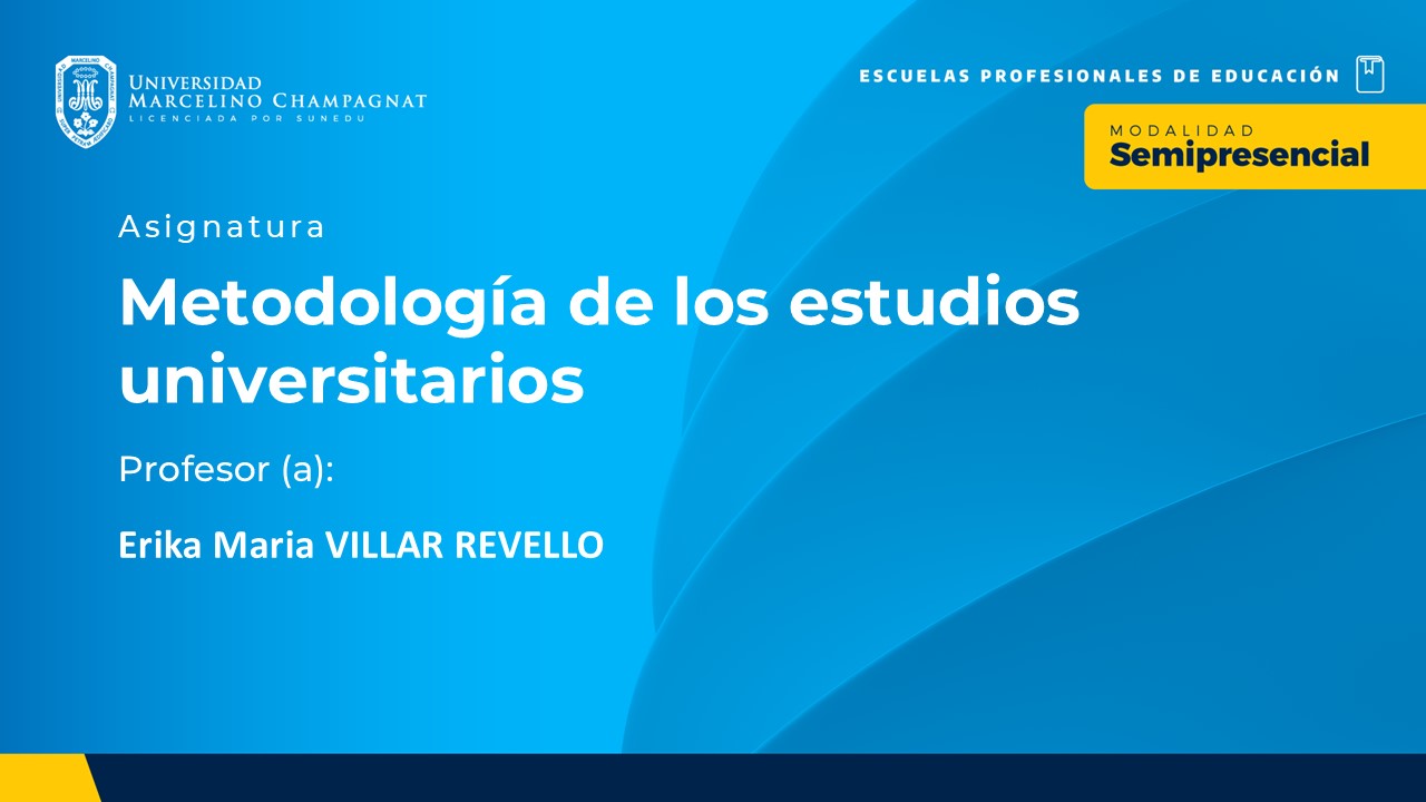 BL25 - METODOLOGIA DE LOS ESTUDIOS UNIVERSITARIOS
