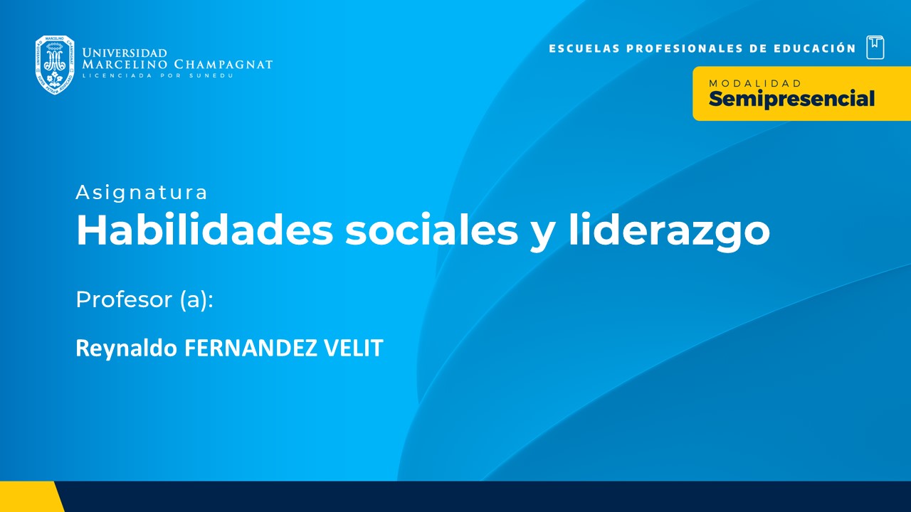 HABILIDADES SOCIALES Y LIDERAZGO