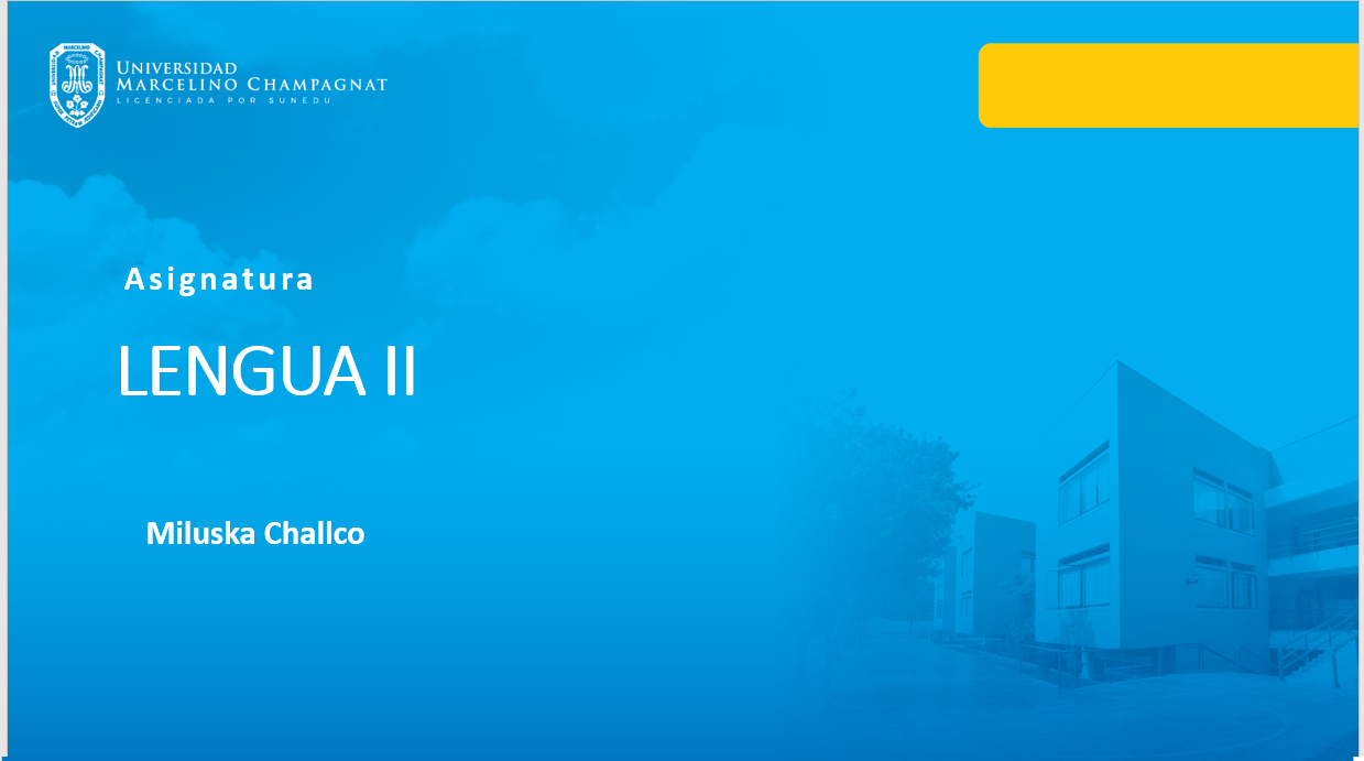 BL25 - LENGUA II (A,D,H)
