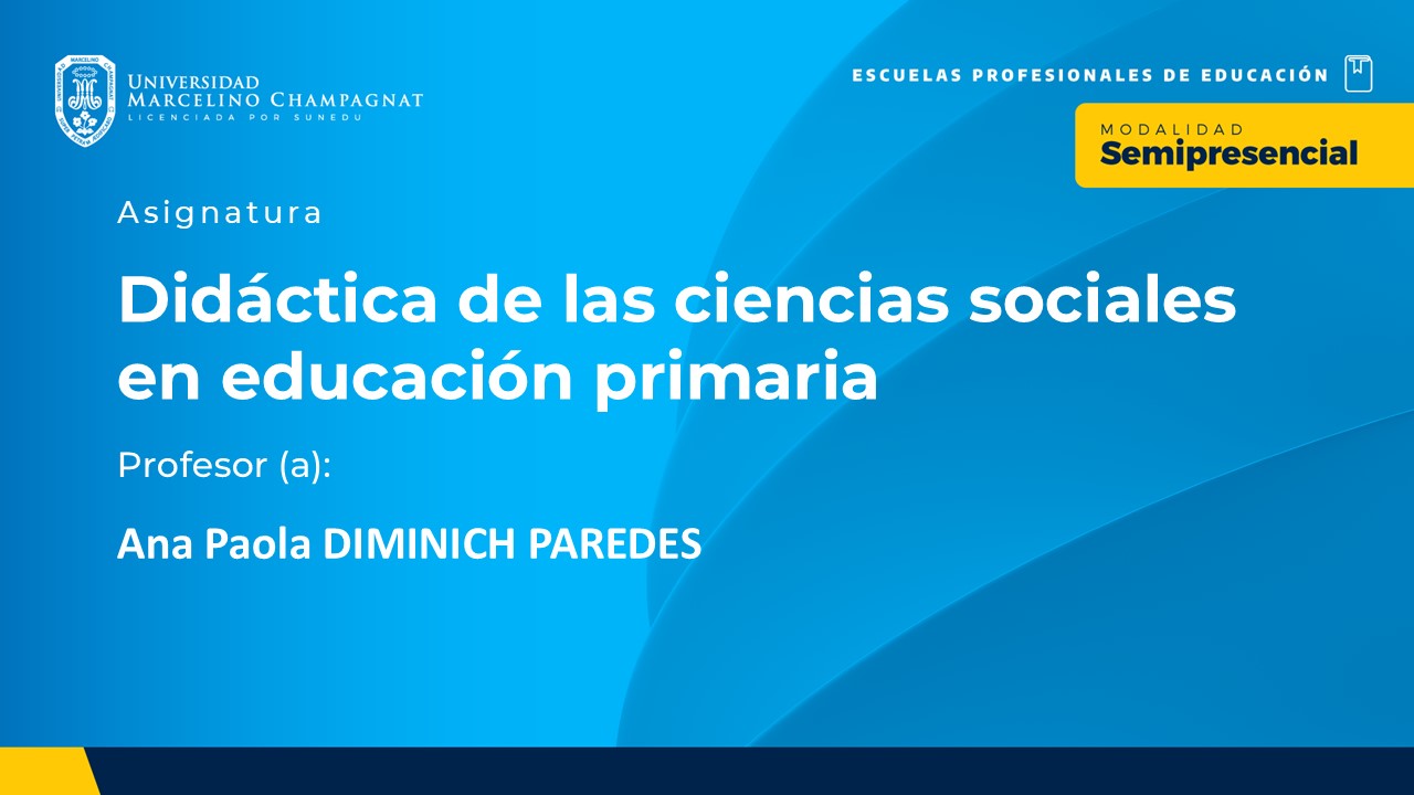 BL25 - DIDACTICA DE LAS CIENCIAS SOCIALES EN EDUCACION PRIMARIA