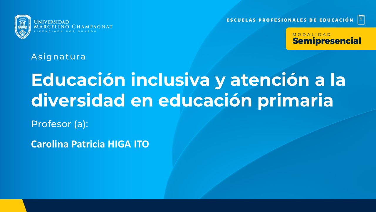 BL25 - EDUCACION INCLUSIVA Y ATENCION A LA DIVERSIDAD EN EDUCACION PRIMARIA