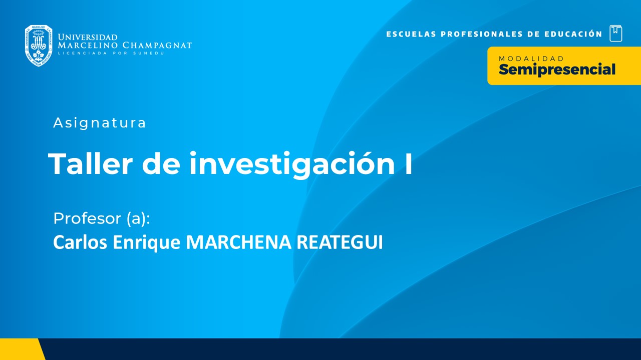 BL25 - TALLER DE INVESTIGACION I