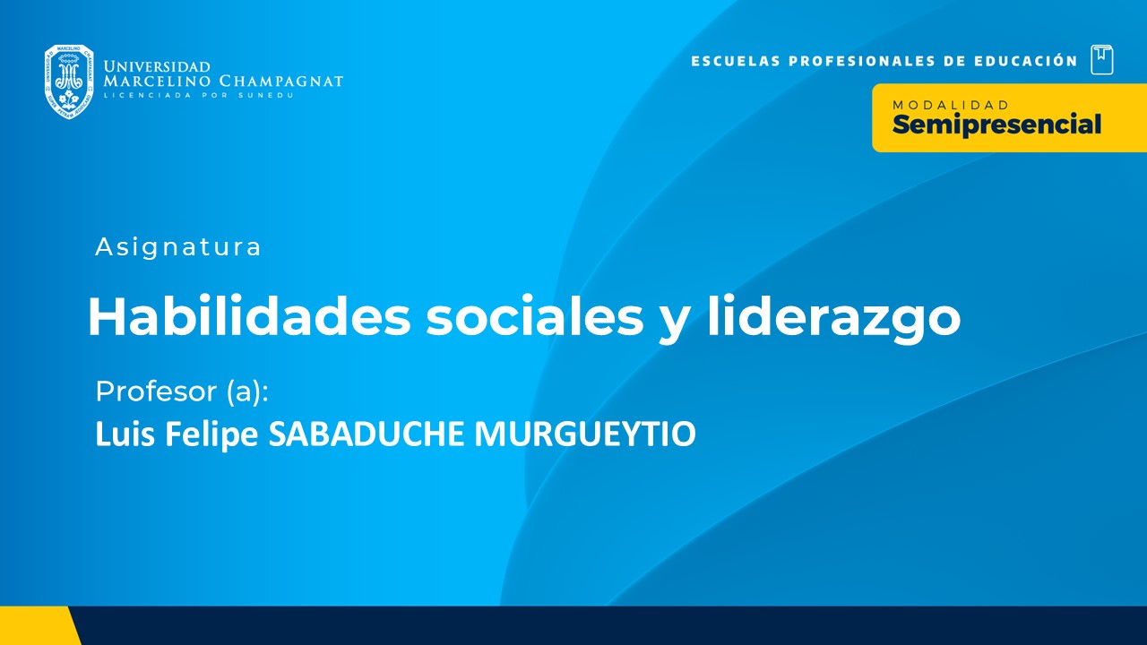 BL25 - HABILIDADES SOCIALES Y LIDERAZGO