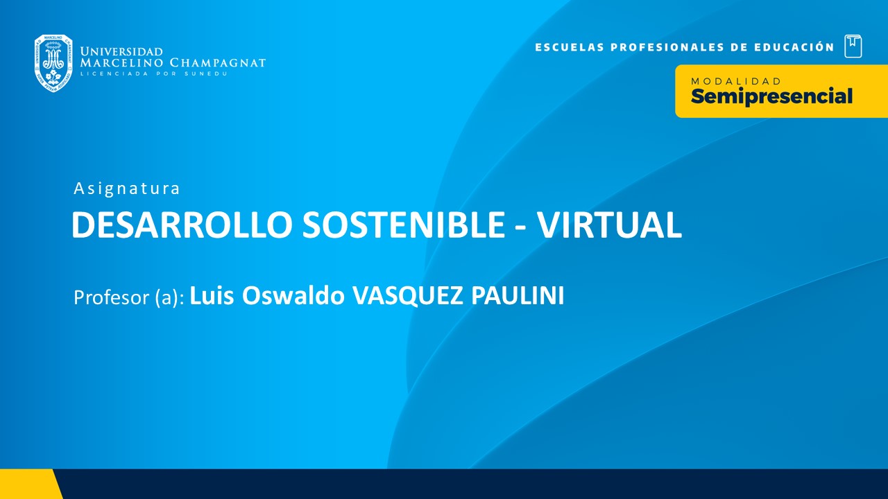 BL25 - DESARROLLO SOSTENIBLE - VIRTUAL