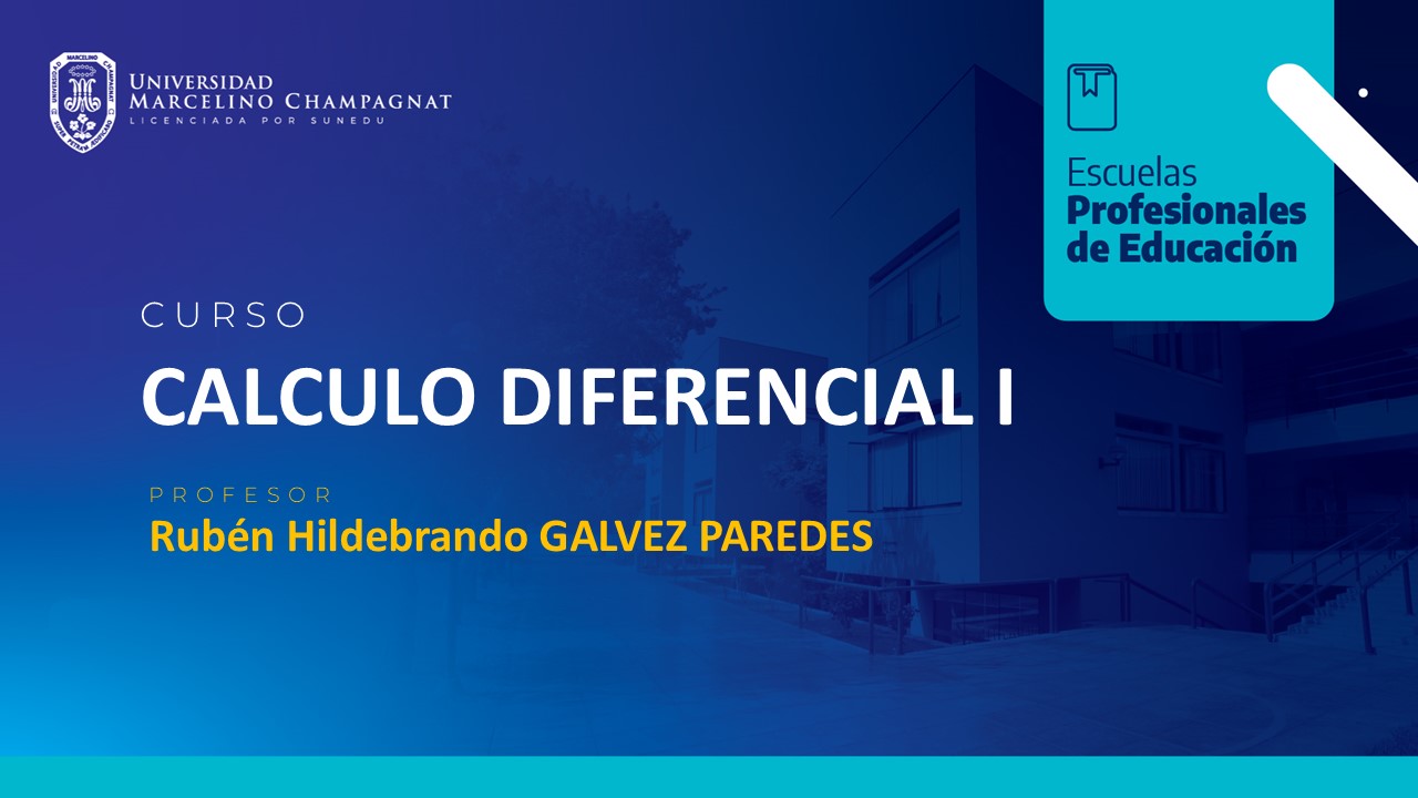 CALCULO DIFERENCIAL I