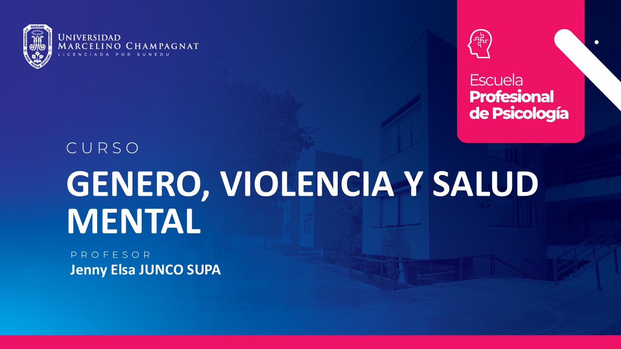 GENERO, VIOLENCIA Y SALUD MENTAL