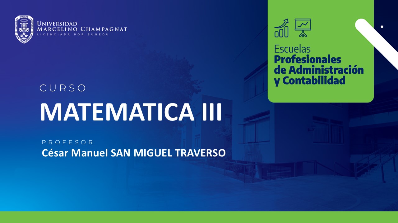 MATEMATICA III