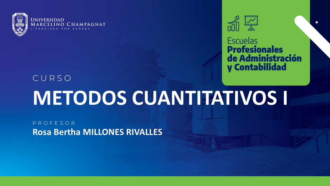 METODOS CUANTITATIVOS I