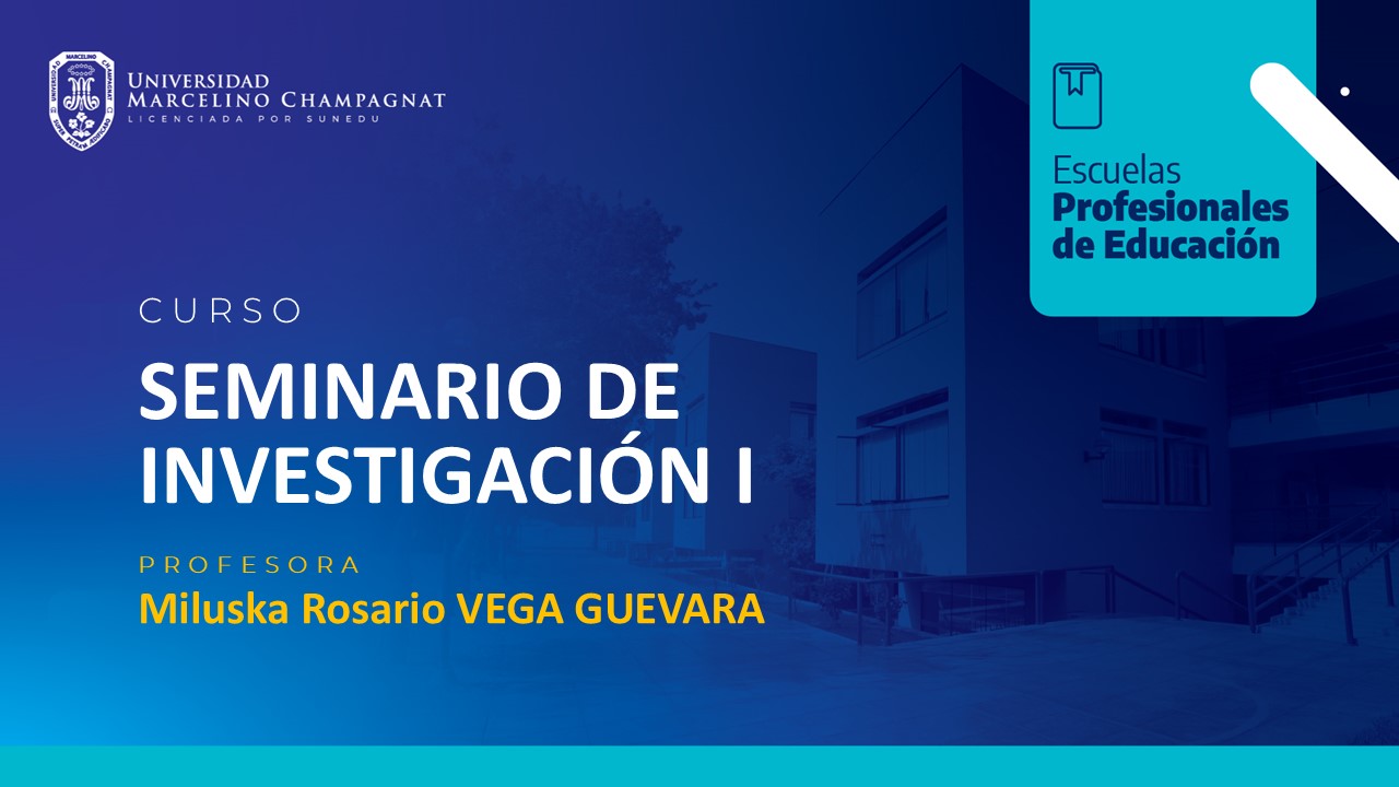 SEMINARIO DE INVESTIGACION I