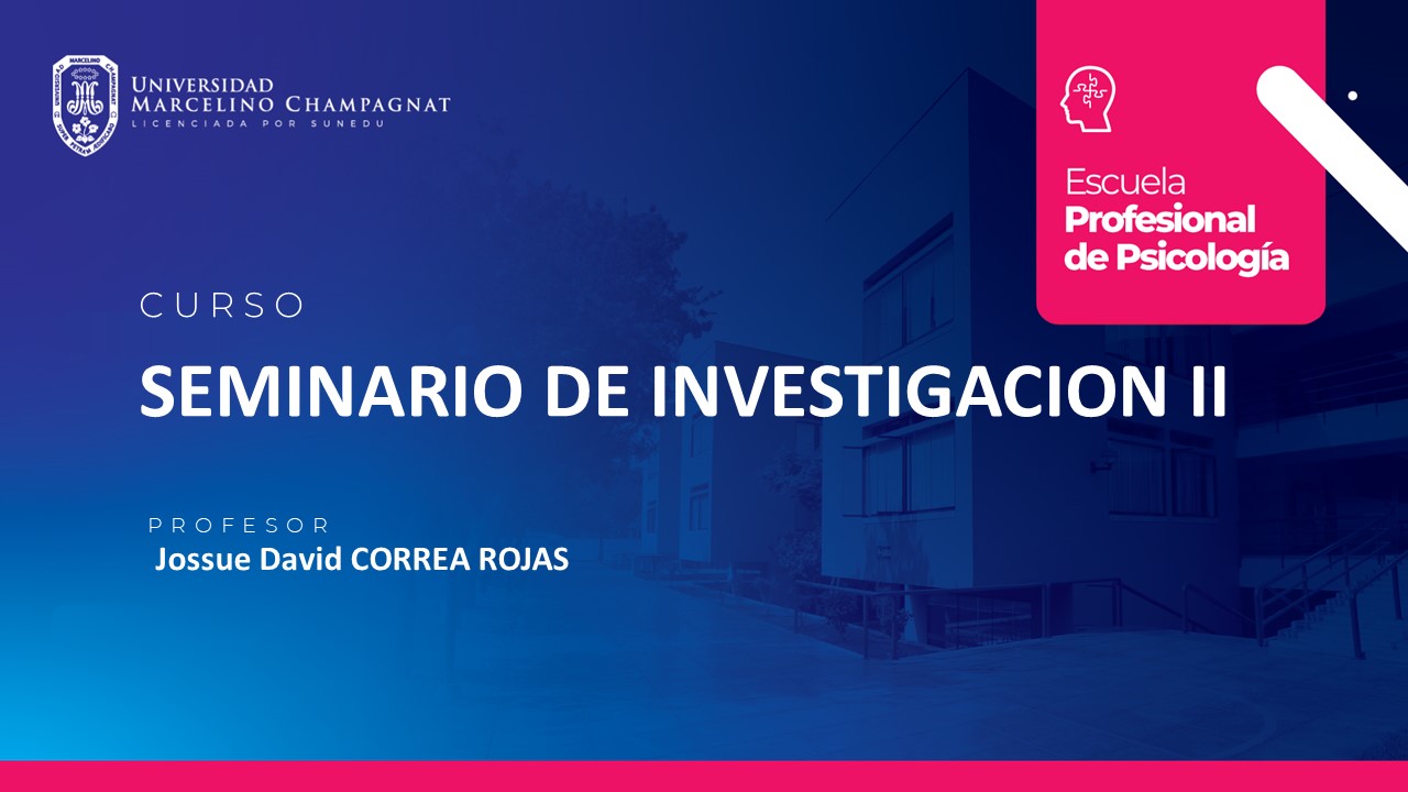SEMINARIO DE INVESTIGACION II