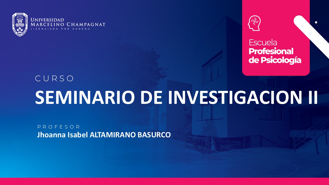 SEMINARIO DE INVESTIGACION II
