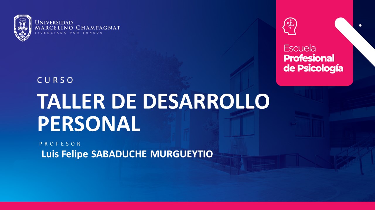 TALLER DE DESARROLLO PERSONAL (SABADUCHE)