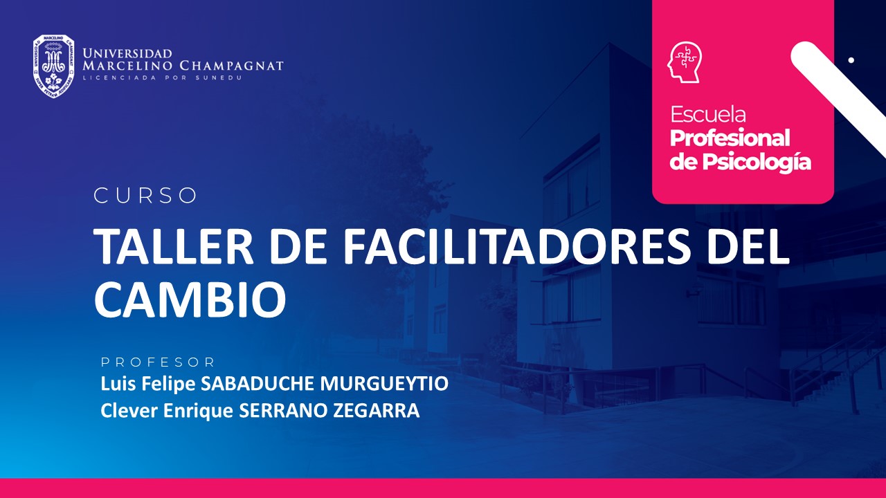 TALLER DE FACILITADORES DEL CAMBIO