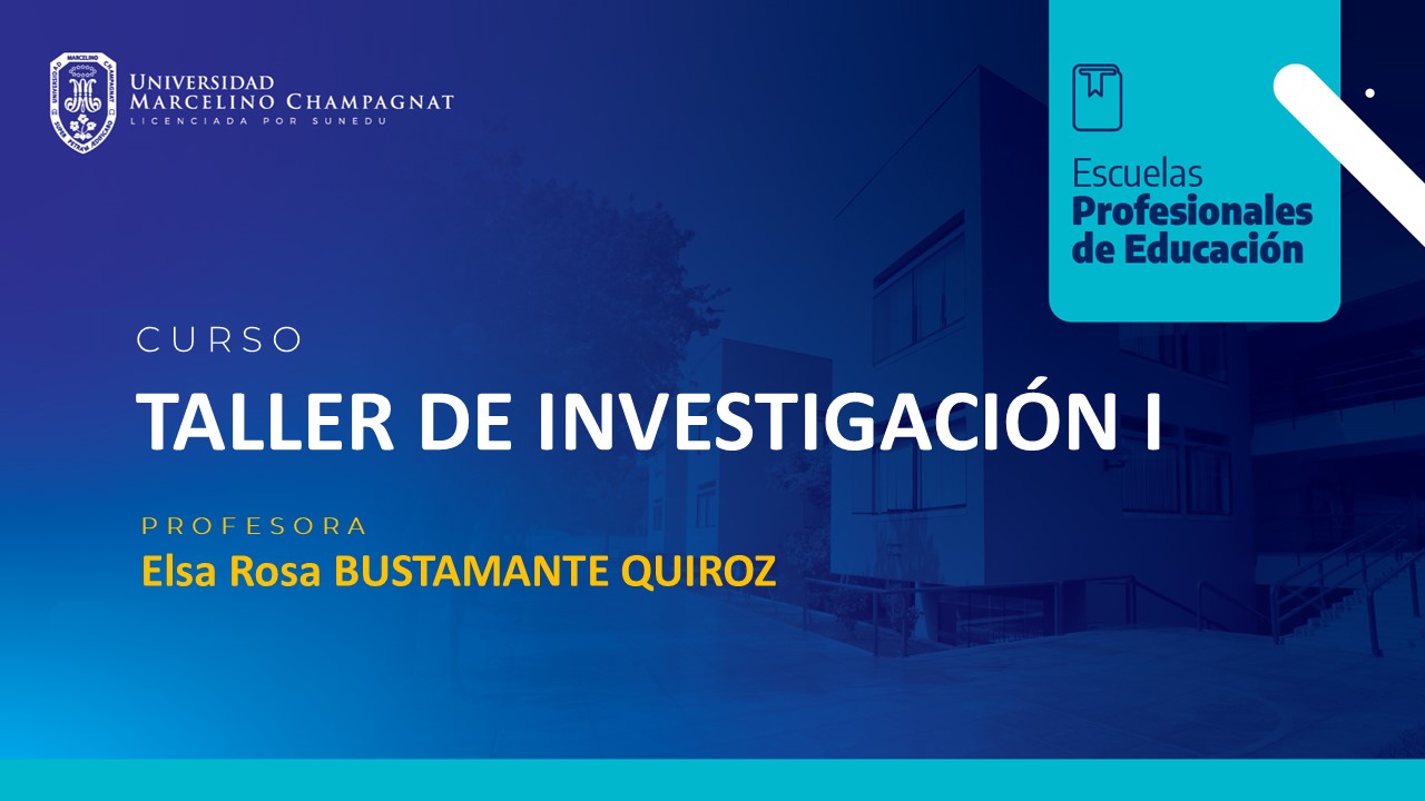 TALLER DE INVESTIGACION I