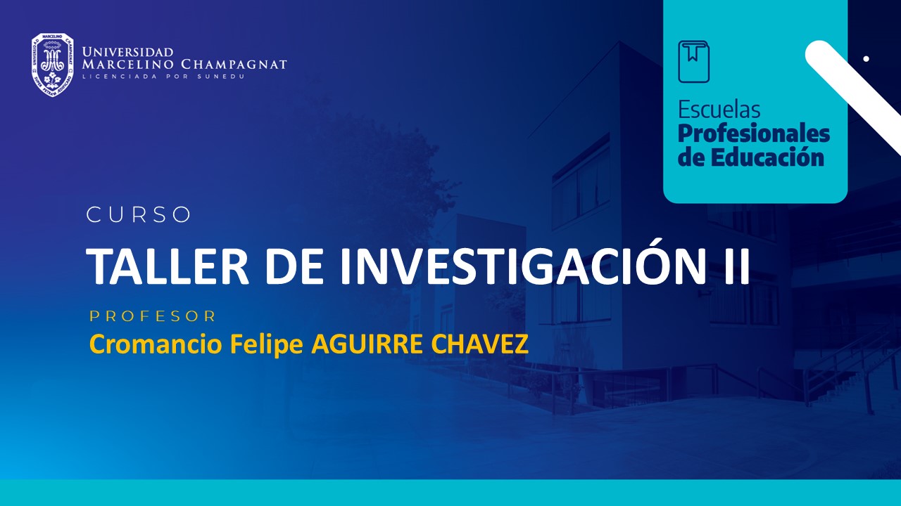 TALLER DE INVESTIGACION II