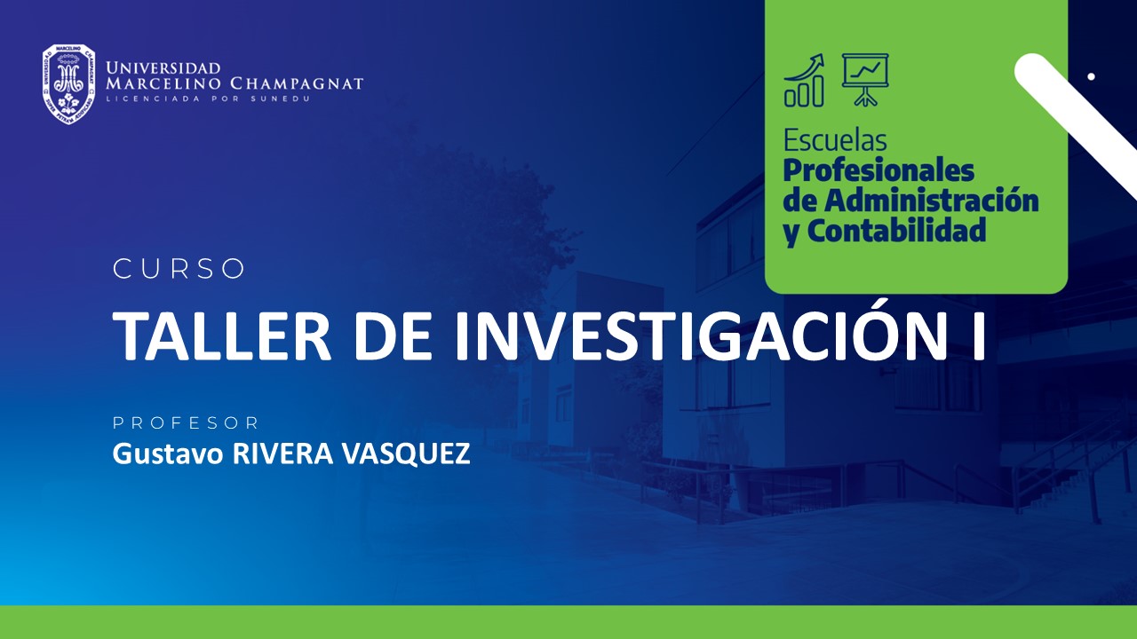 TALLER DE INVESTIGACION II
