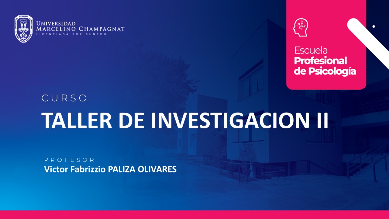 TALLER DE INVESTIGACION II