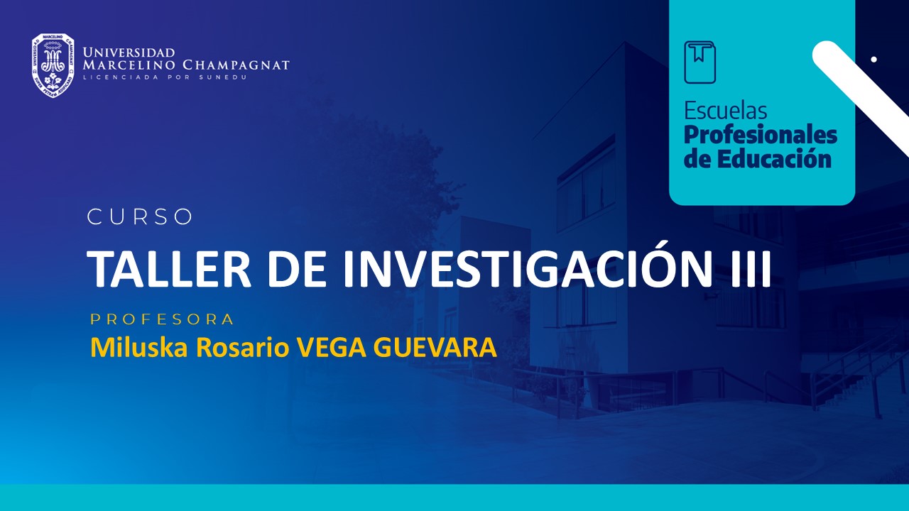 TALLER DE INVESTIGACION III