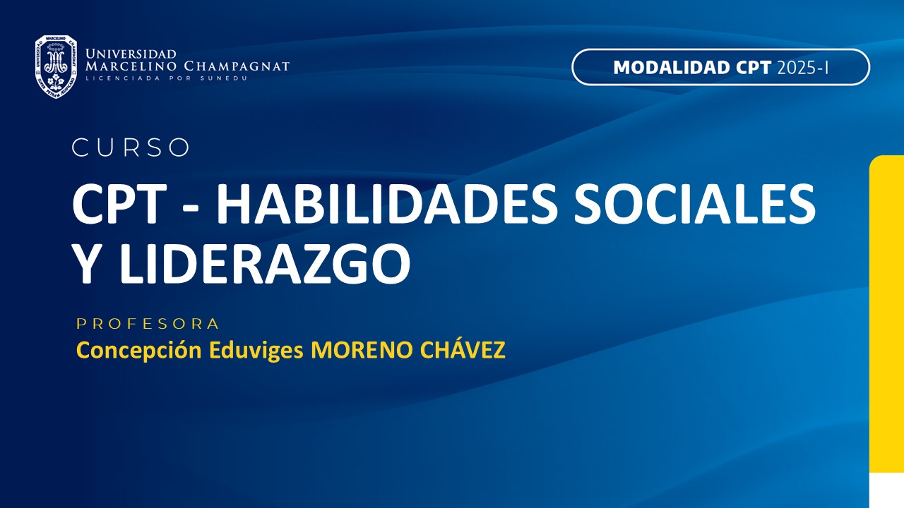 CPT - HABILIDADES SOCIALES Y LIDERAZGO 
