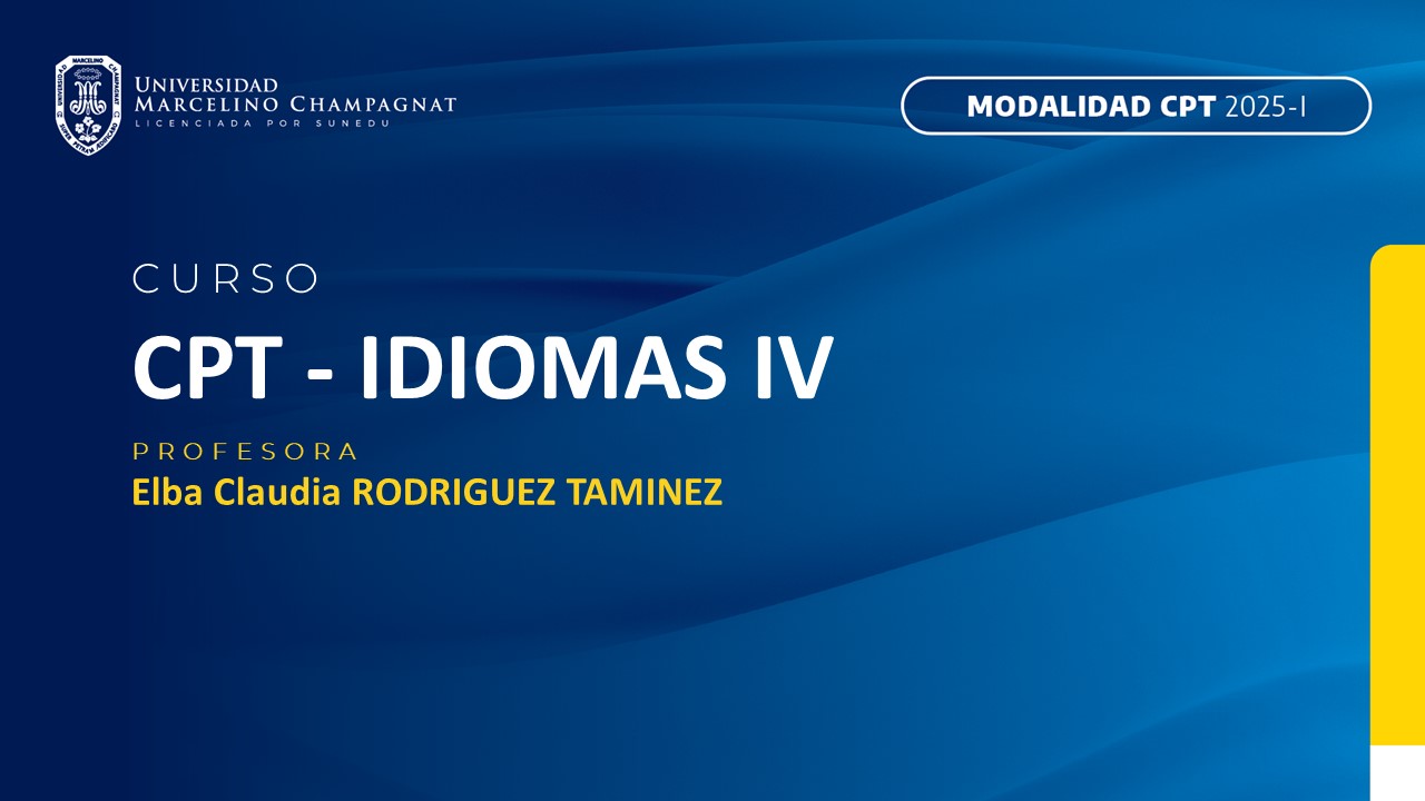 CPT - IDIOMAS IV