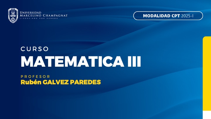 CPT - MATEMATICA III