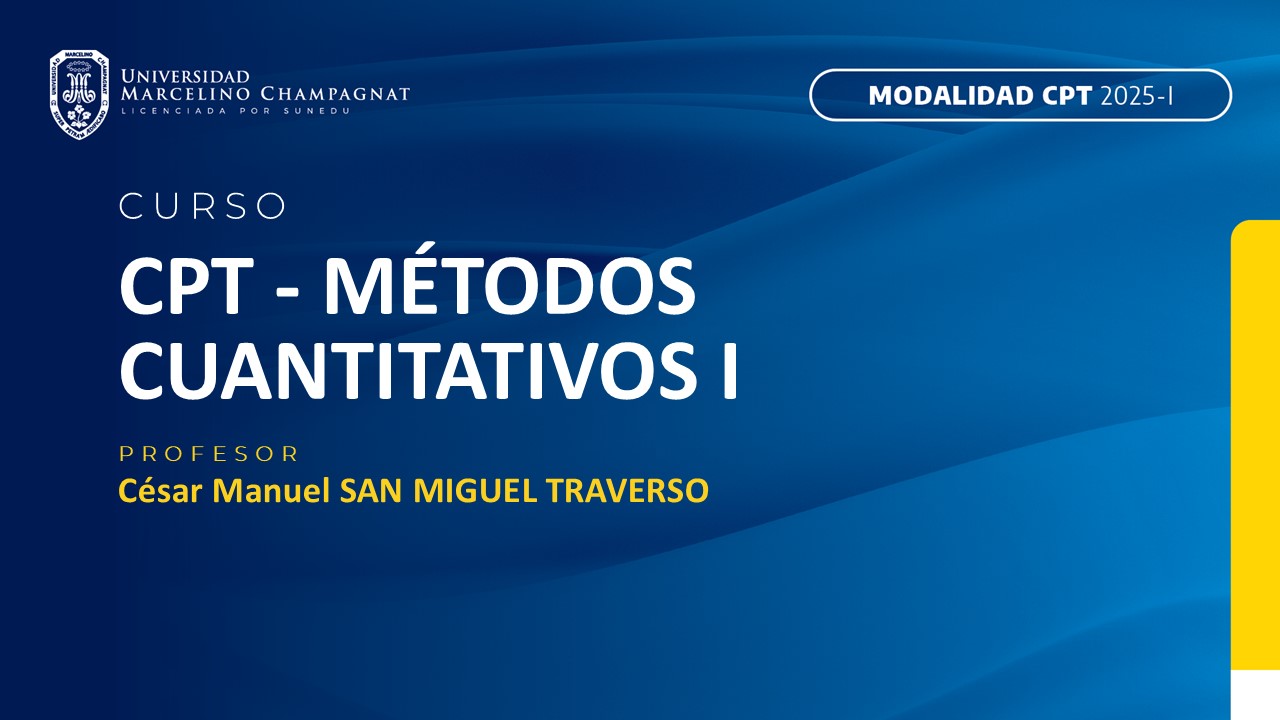 CPT - METODOS CUANTITATIVOS I