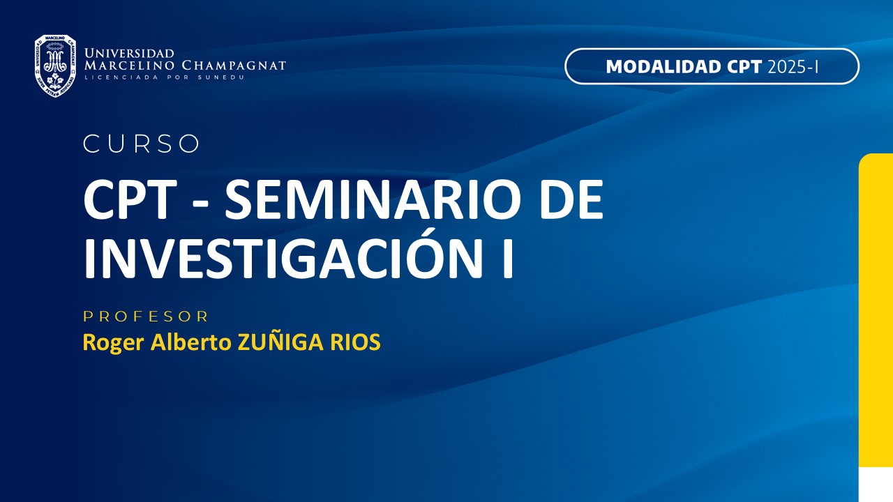 CPT - SEMINARIO DE INVESTIGACION I