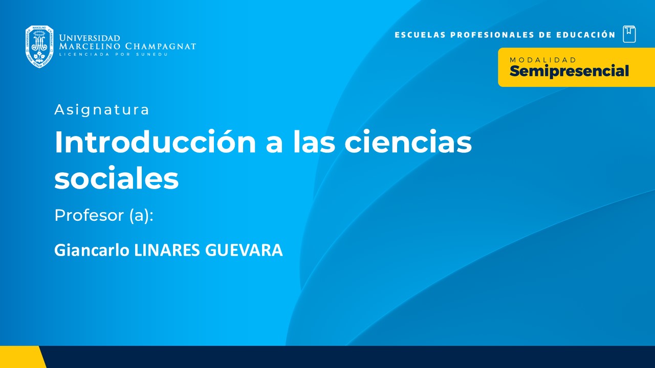 BL25 - INTRODUCCION A LAS CIENCIAS SOCIALES - VIRTUAL