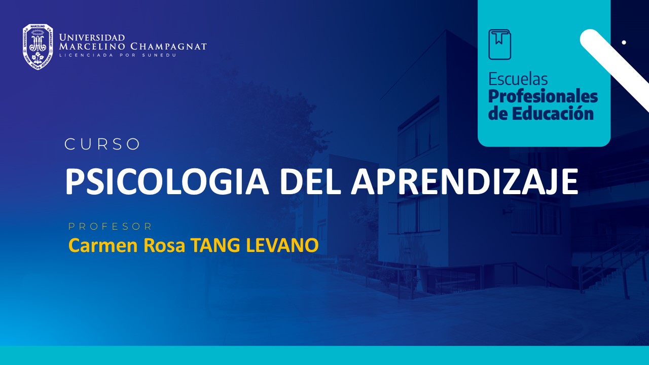 PSICOLOGIA DEL APRENDIZAJE - VIRTUAL