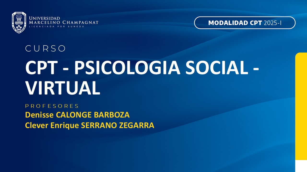 CPT - PSICOLOGIA SOCIAL - VIRTUAL
