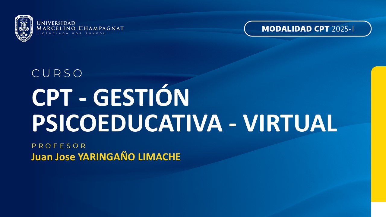 CPT - GESTION PSICOEDUCATIVA - VIRTUAL 25