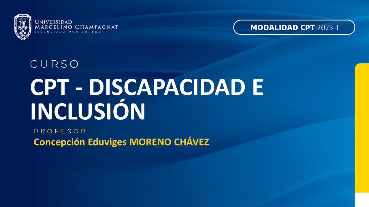 CPT - INCLUSIÓN Y DISCAPACIDAD - VIRTUAL