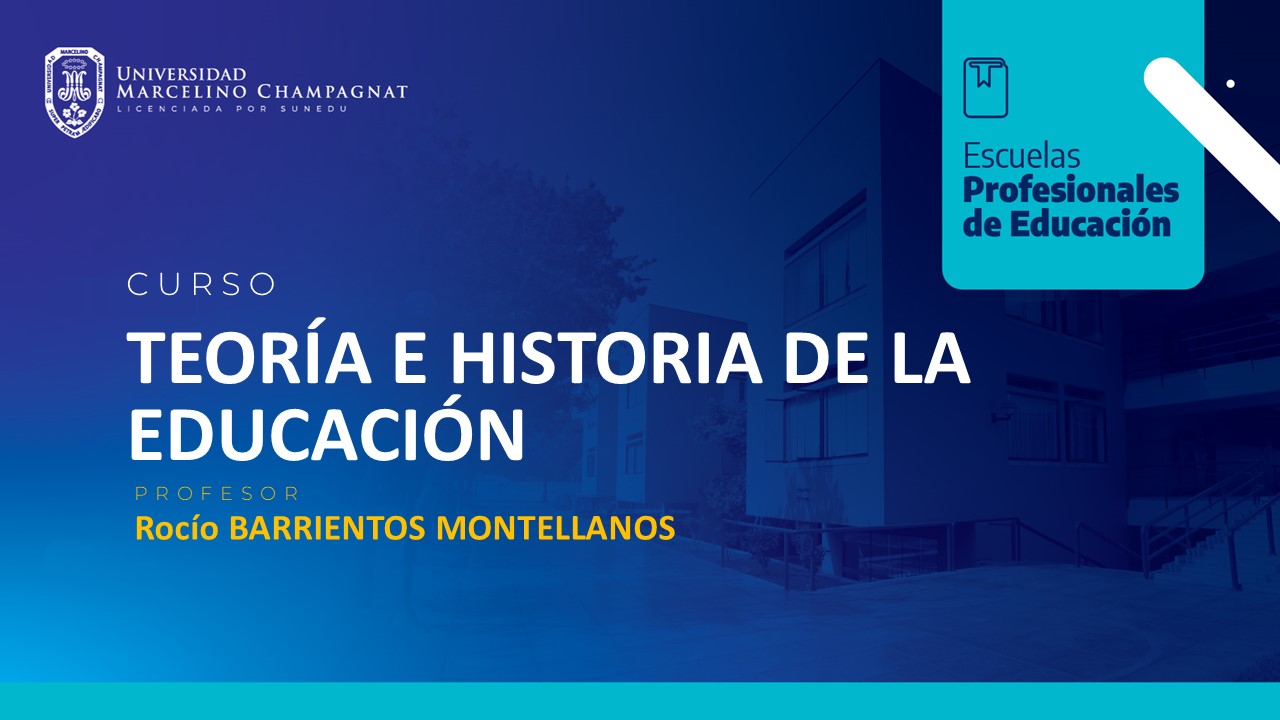 TEORIA E HISTORIA DE LA EDUCACION - VIRTUAL