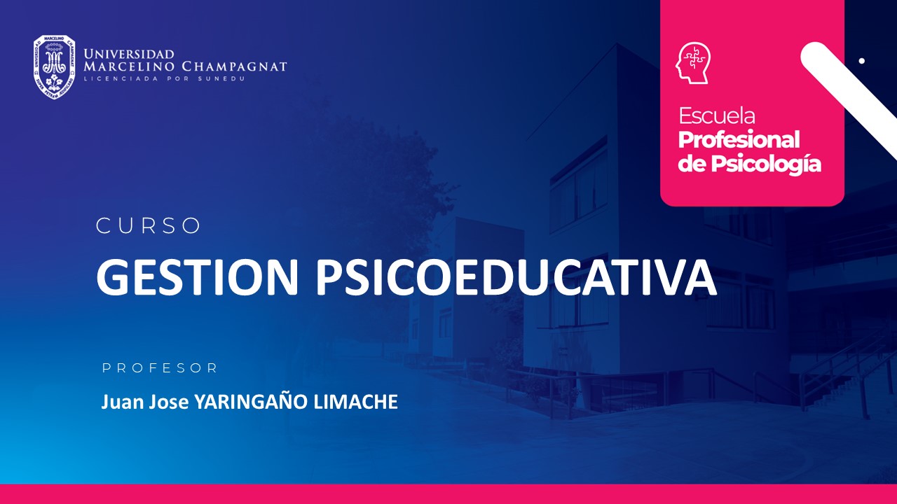 GESTION PSICOEDUCATIVA - VIRTUAL