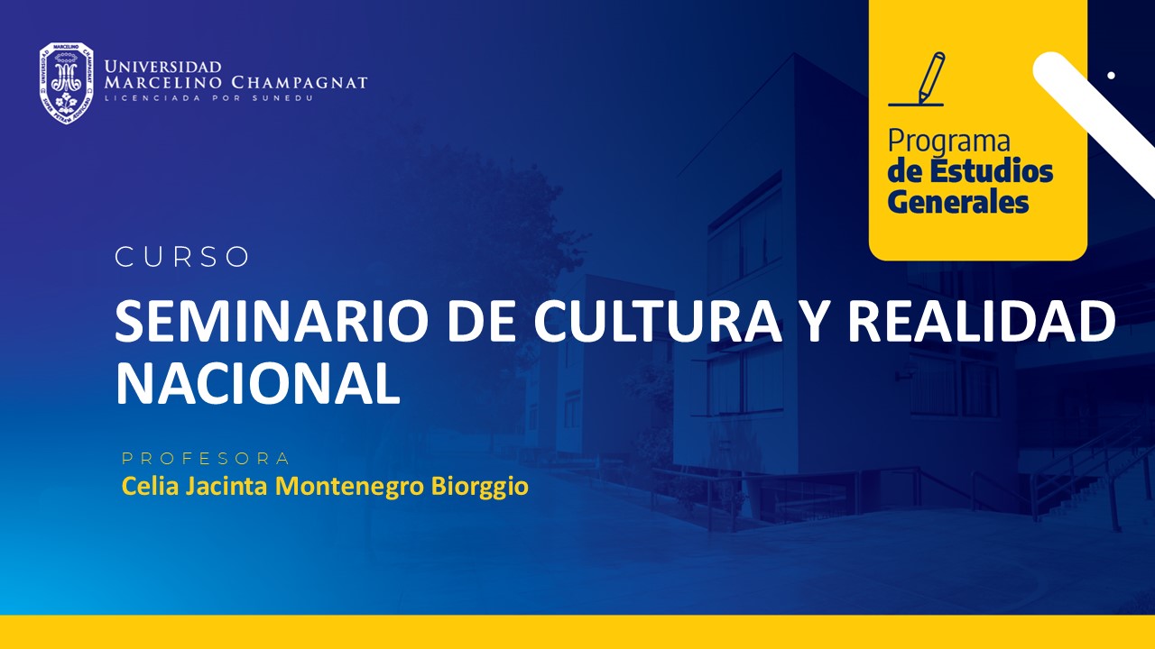 SEMINARIO DE CULTURA Y REALIDAD NACIONAL - VIRTUAL (MONTENEGRO)