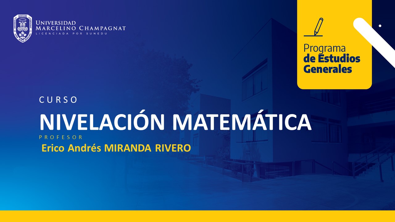 NIVELACIÓN MATEMÁTICA I (MIRANDA)