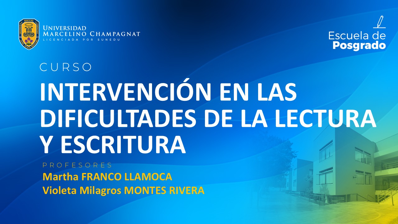 EPG - INTERVENCION EN LAS DIFICULTADES DE LA LECTURA Y ESCRITURA