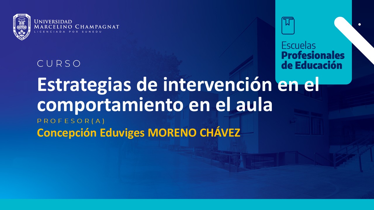 T_EDU - Estrategias de intervención en el comportamiento en el aula