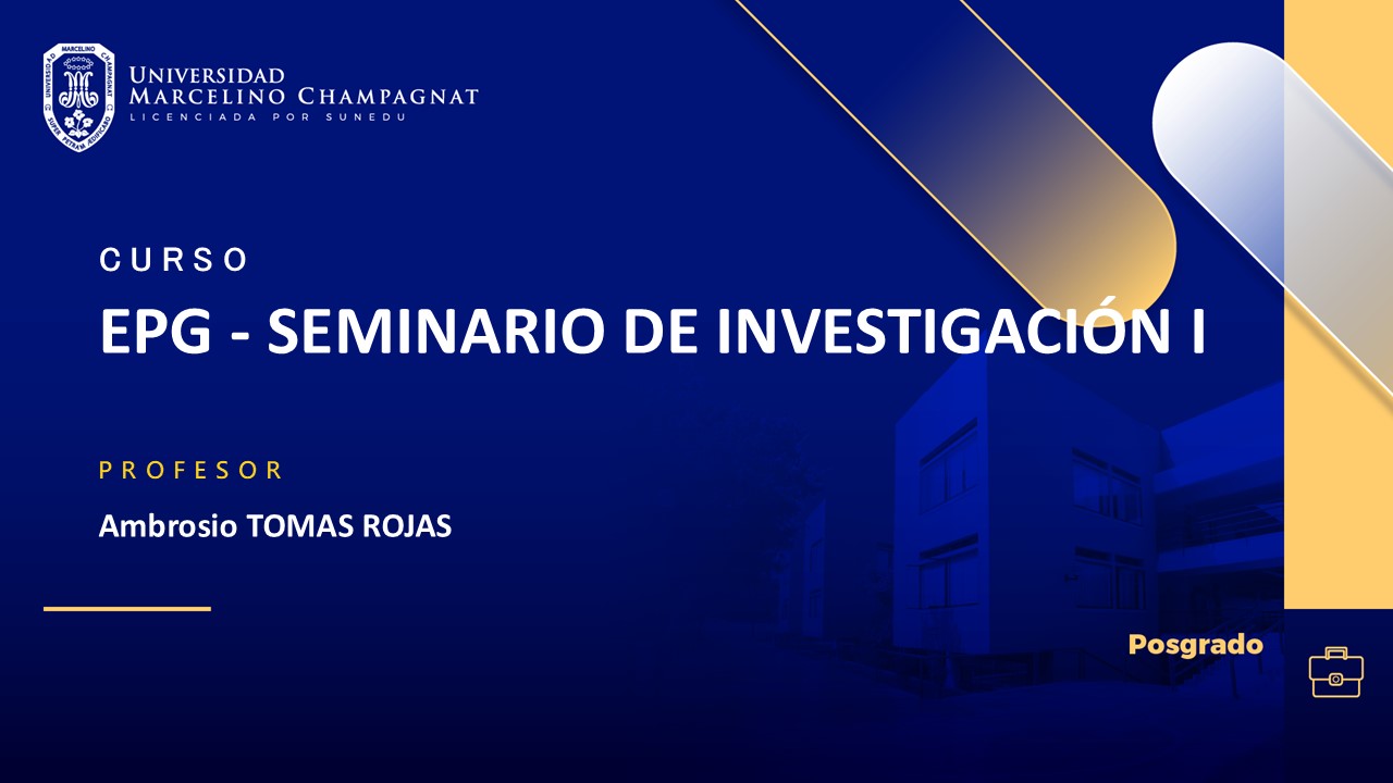 EPG - SEMINARIO DE INVESTIGACIÓN I
