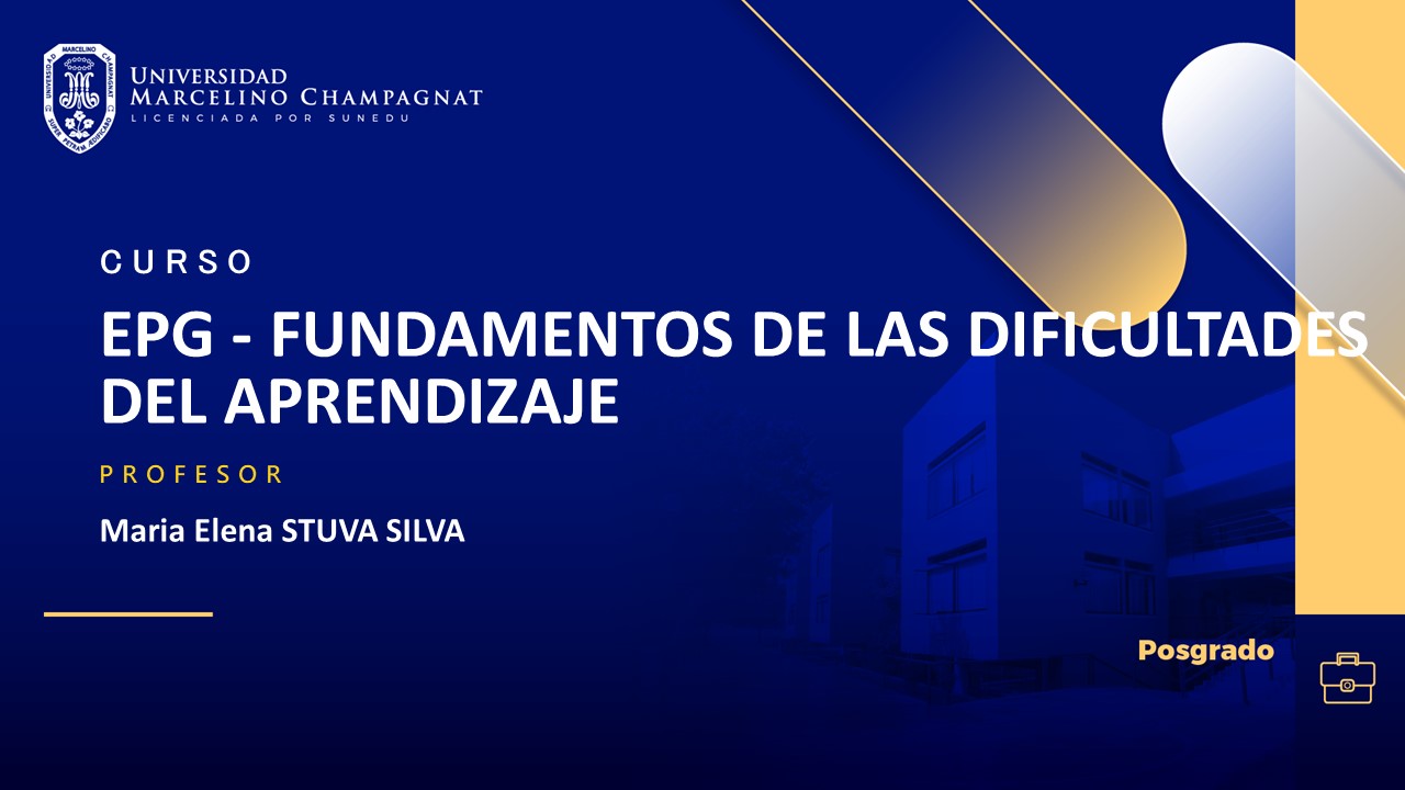 EPG - FUNDAMENTOS DE LAS DIFICULTADES DEL APRENDIZAJE