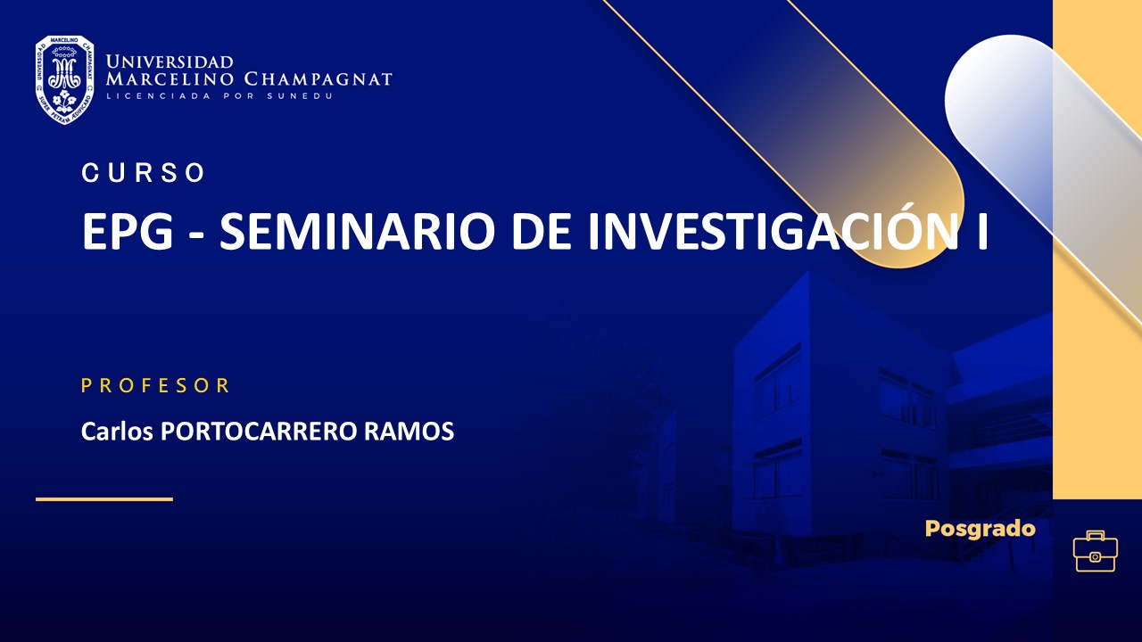 EPG - SEMINARIO DE INVESTIGACIÓN I