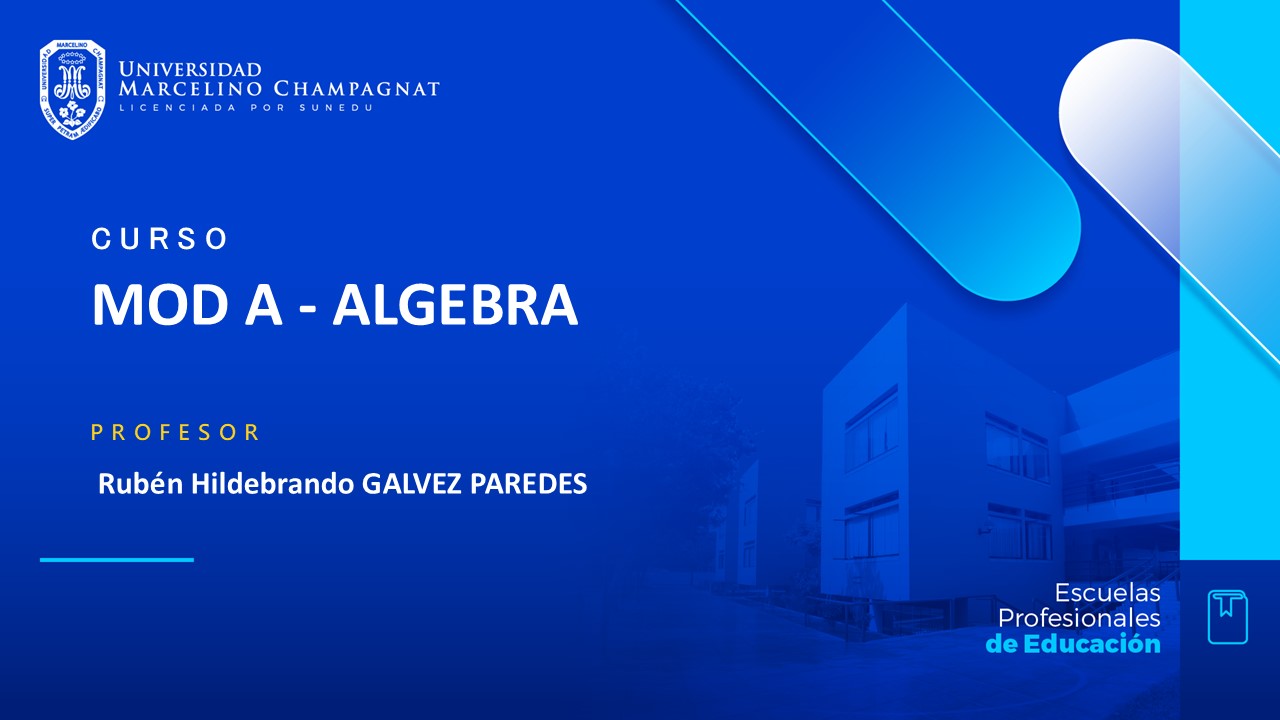 MOD A - ALGEBRA