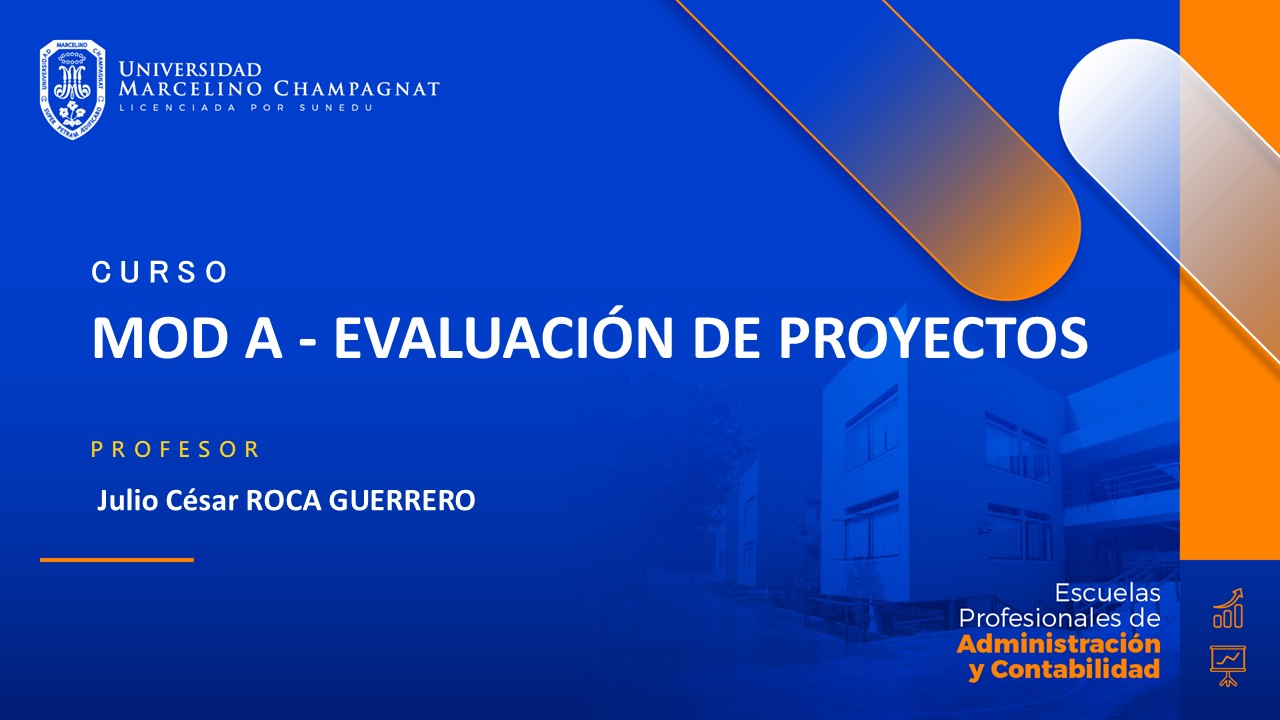 MOD A - EVALUACION DE PROYECTOS
