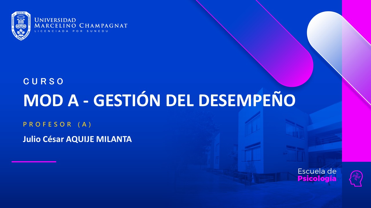 MOD A - GESTION DEL DESEMPEÑO