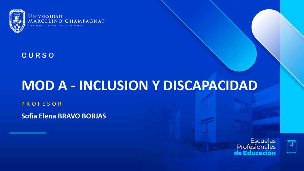 MOD A - INCLUSION Y DISCAPACIDAD