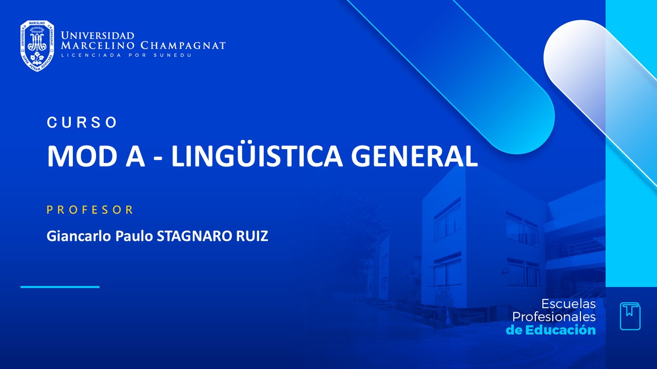MOD A - LINGÜISTICA GENERAL