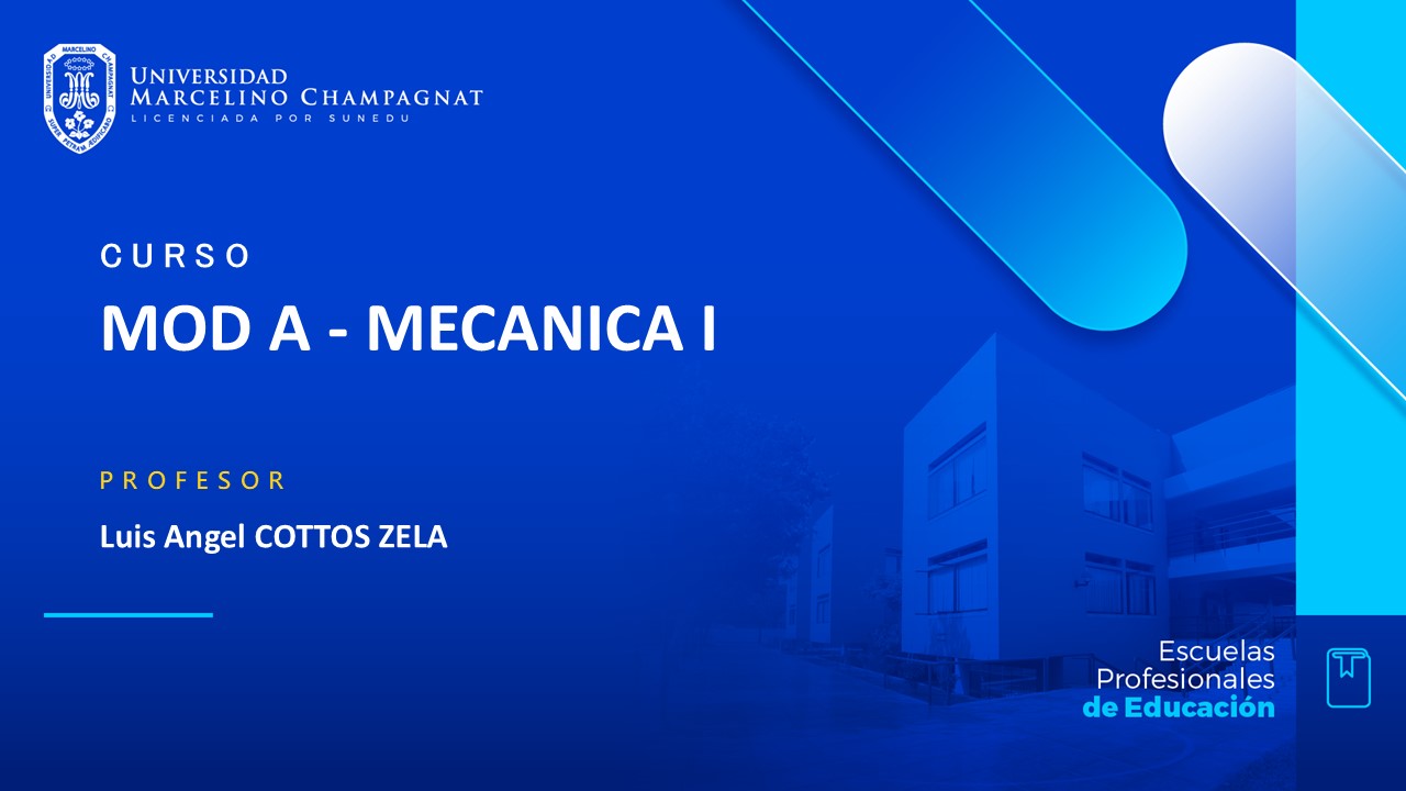 MOD A - MECANICA I