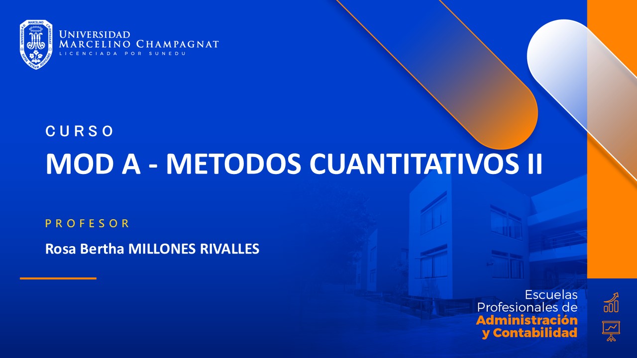 MOD A - METODOS CUANTITATIVOS II
