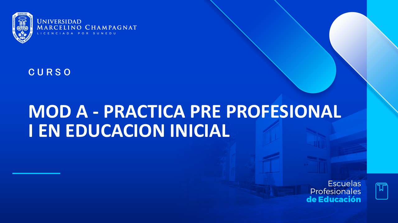MOD A - PRACTICA PRE PROFESIONAL I EN EDUCACION INICIAL