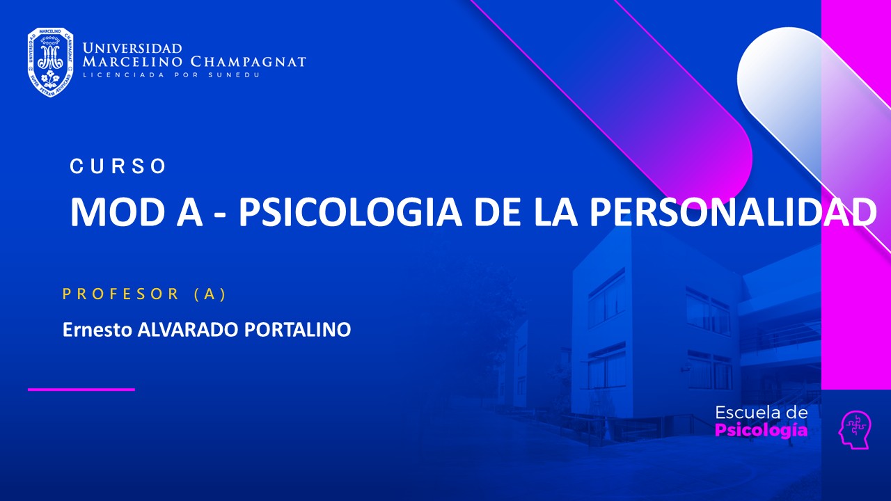 MOD A - PSICOLOGIA DE LA PERSONALIDAD 